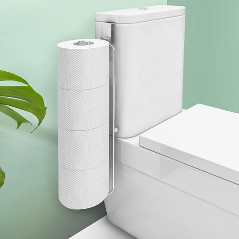 Conworld Toilet Paper Holder for 4 Roll Tissue, Over The Tank Toilet Paper Holder, Stainless Steel Rustproof Toilet Paper Storage Wall Mount, for ...