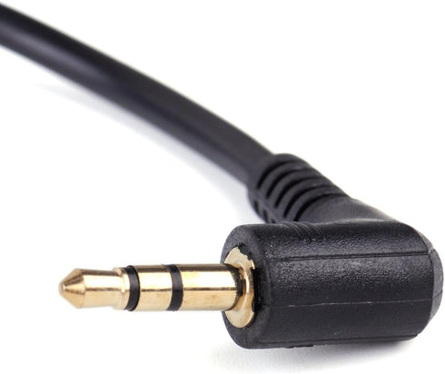 beler 0.4ft 10cm Short Right Angle 3.5mm Male to Male 3.5mm Aux Audio Cable...