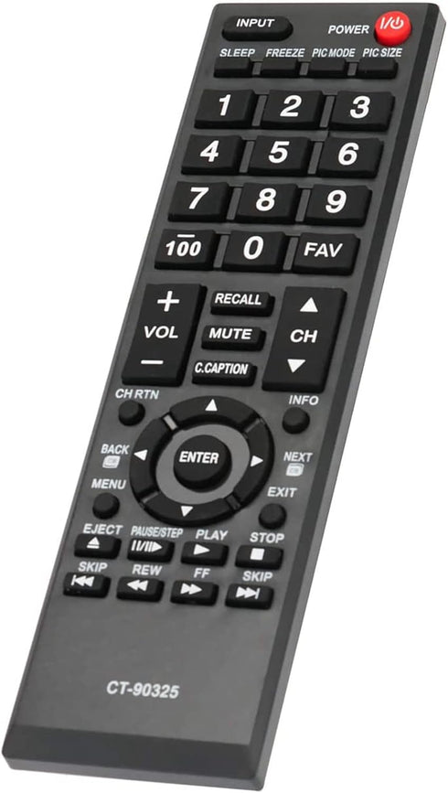 Beyution CT-90325 Replacement Remote Control Fit for Toshiba TV 32SL700A 26SL700A 22SL700A 40E200UL 32DTL 32C100UL 40E20 23L2300U1 29L1350UM 32L13...