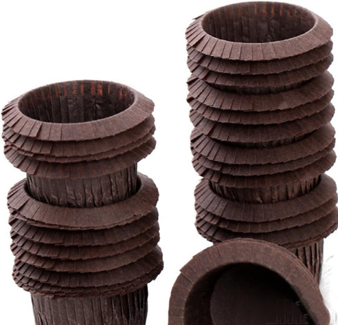 Cupcake Liners Baking Muffin Paper Baking Cups for Weddings, Birthdays, Baby Showers (Brown 30pcs)...