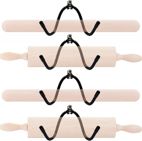YYST Rolling Pin Holder Rolling Pin Display Rack Rolling Pin Storage - Hardware Included - No Rolling Pin-4/PK...