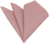 Mens Solid Linen Tie Set : Slim Necktie with Matching Pocket Square (Dusty Rose)...