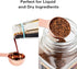 Copper Plated Stainless Steel Measuring Spoons Set, 6 Piece - 1/8 tsp & 1 tbsp, Fits Spice Jars...