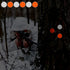 200 Pack White and Orange Reflective Tacks Trail Marking Tacks Glow Tacks Reflective Trail Markers Hunting Reflector Tacks Mark Trail Reflective T...