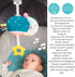 Taf Toys Musical Mini Moon, On-The-Go Pull Down Hanging Music and Lights Infant Toy | Parent and Baby’s Travel Companion, Soothe Baby, Keeps Baby ...