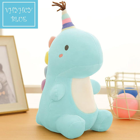 VHYHCY Stuffed Animal Plush Toys, Cute Dinosaur Toy, Soft Dino Plushies for Kids Plush Doll Gifts for Boys Girls (Blue, 13.8 Inch)...