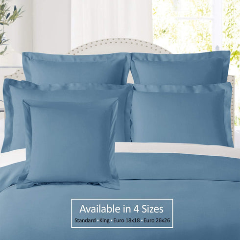 Nestl Soft Pillow Shams Set of 2 - Double Brushed Microfiber Pillow Covers - Hotel Style Premium Bed Pillow Cases, with 1.5” Decorative Flange, Ki...