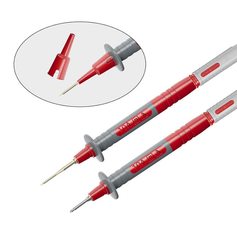 Goupchn Multimeter Test Leads Kit with Alligator Clips Banana Plug to Test Hook Clips Wire Replaceable Precision Sharp Probes Set for Multimeter E...