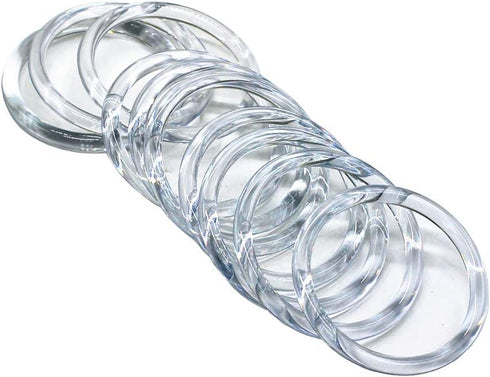 Model Worker 10PCS Round Handles Replacement for Handmade Bag Handbags Purse Handles (Transparent)...
