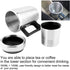 Duokon Car Hot Water Kettle, 350ML + 150ML Stainless Steel Car Electric Kettle Coffee Tea Water Heating Cup 12V...