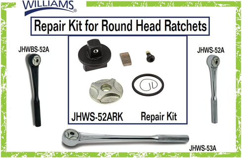Williams JHWS-52ARK Ratchet Repair Kit for 1/2-Inch Drive Round Head Ratchets...