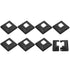 uxcell Post Skirt, 8pcs 25x25mm/1"x1" Plastic Split Style Post Base Cover Trim Skirt for Fence Stair Handrail Railing Porch,72x72mm/2.8"x2.8"(Over...