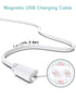Bicmice 2.6Ft Magnetic USB DC Charger Cable Replacement Charging Cord - White(5mm/0.2in)......