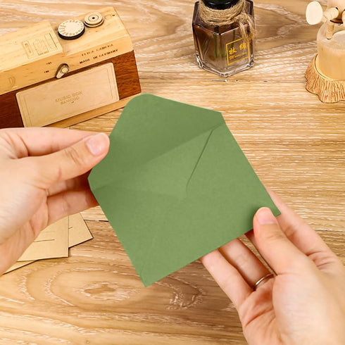 8 Pcs Mini Colorful Envelopes Small Paper Envelopes Tiny Envelopes for Gift Card, Business Card...