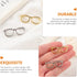 LUOZZY 6pcs Alloy Eyeglasses Shaped Brooches Frame Round Glasses Style Brooches Eyewear Lapel Pin for Women Dress Suit Shirt Collar Jewelry Access...
