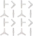 ALEGI Aquarium Air Valve Connector, Air Tubing Plastic Connector for 3/16 Airline Tube (4 Shapes 40Pcs)...