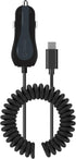 Cellet High Powered 3Amp, Fast Charging 15Watt, Dual USB Port Car Charger with 4ft Long Type-C Cable Compatible for BlackBerry Keyone/Essential Ph...