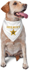 Costume Accessory Set Pet Dog Bandana,Costume Accessory Set Pet,for Halloween Christmas Cosplay Role Play Party (Sheriff-White)...