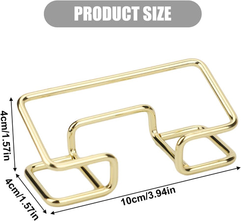 2pcs Business Card Holder, Metal Desktop Business Card Display Modern Name Cards Stand Organizer for Desk Home Business Office School (Gold)...