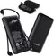 10000 mAh Portable Charger Power Bank,Slim External Battery Pack with Built in AC Wall Plug, USB C Cable Total 3 Different Cables Compatible with ...