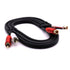 2RCA Male to 2RCA Female Cable 1.5m, Gold Plated 2 RCA to 2 RCA Audio Cable Cord Wire Y Adapter for Tablets, MP3, HiFi Stereo System, Speaker(Male...