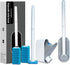 2Pack Disposable Toilet Brush and Holder with 16 Toilet Bowl Wand Refills Loaded Scrubbing solution for Toilet Cleaning, Bathroom Cleaning Supplie...