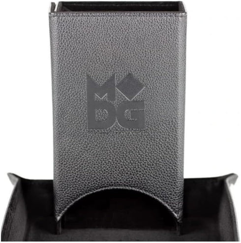Metallic Dice Games FanRoll Fold Up Dice Tower: Black, Role Playing Game Dice Accessories for Dungeons and Dragons...