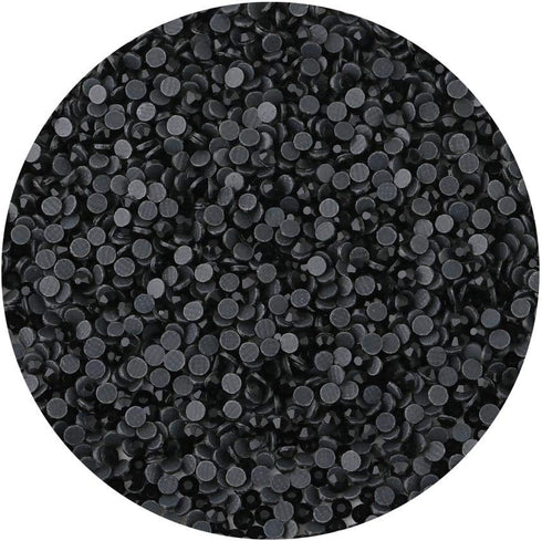 beadsland Crystal Hotfix Rhinestone,Machine Cut Stone 1440pcs/pkg (Black,SS10/3mm)...