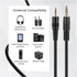 TNP 2.5mm to 3.5mm Adapter Cable (15FT) - Bi-Directional Male to Male 2.5 to 3.5 Subminiature Stereo Audio Jack Extension Converter Cable Gold Pla...