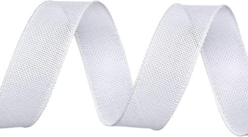 Burlap White Wired Ribbon, 1 1/2 inch 10 Yard, Jute Ribbon for Decoration Bows Craft Gift Wrapping Wreath Sewing...