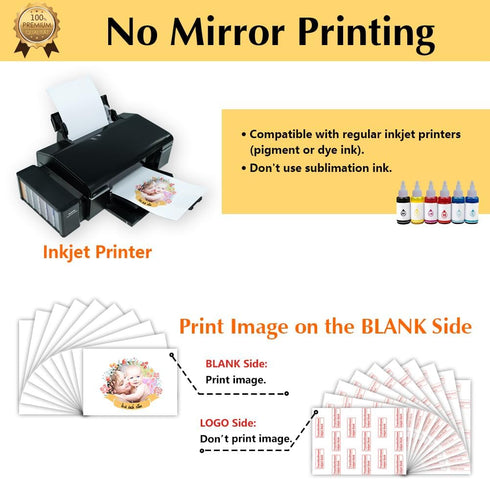 TransOurDream Dark Heat Transfer Paper for T Shirts (10 Sheets, 11x17") Printable HTV Heat Transfer Vinyl for Inkjet Printer Iron on Transfers for...