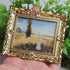 3Pcs 1:12 Mini Miniature Gold Frame Art Wall Picture Oil Painting Home Decor...