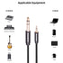 2pack 1/8 to 1/4 Stereo Audio Cable,6.35mm 1/4" Male to 3.5mm 1/8" Male TRS Bidirectional Stereo Audio Cable for Guitar, Laptop, Home Theater Devi...
