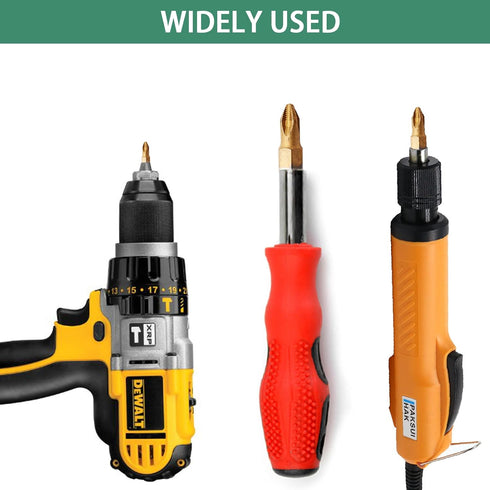 10Pcs PH2 Anti Slip Screwdriver Bit Set,1/4 Inch Hex 25mm Length Titanium Magnetic Drill Bits Set for Electric Screwdriver Impact Drill...
