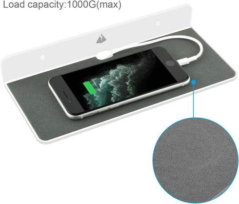 Small Wall Shelf Speaker Stand, TXEsign Small Shelf Speaker Shelf for Bluetooth Speaker, Webcam, Cell Phones, Toy Display Shelf Acrylic Speaker Mo...