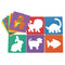 Colorations - EANST Animal Shape Stencils Set of 12 8" Plastic Stencils for Kids Arts and Crafts Material...