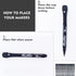 Volcanics Magnetic Dry Erase Markers White Board Markers with Eraser, Low Odor Whiteboard Markers Fine Tip for Teachers Office & School Supplies P...