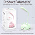 Cute Deer Lamp USB Rechargeable Reading Light,LED Desk Lamp for Kids, Portable LED Table Light, Flexible Gooseneck Eye-Care Cartoons Small Desk La...