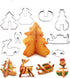 8 Pieces 3D Christmas Snowman Cookie Cutters Stainless Steel Cartoon Biscuit Cutters for Holiday DIY Baking Cake Fondant Sugarcraft Muffin Pastry ...