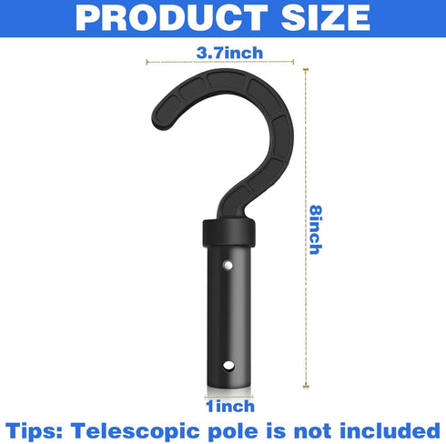 Pool Hook for Robotic Pool Cleaner, Pool Hooks for Poles Accessories, Pool Pole Hooks for All Robotic Pool Vacuum Cleaner, Pool Vacuum Sweeper Hoo...