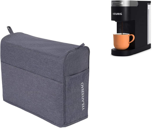 Single Serve Coffee Makers Cover for Keurig Coffee Maker K-Slim (grey, 15.5"X5.5"X12")...