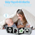 Black and White High Contrast Soft Book for Babies 0-12 Months - Early Education Infant Tummy Time and Sensory Toys, Montessori Cloth Book Activit...