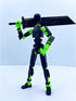 Pre-Assembly 3D Printed 5.54'' Dummy13 Action Figure, Multi-Jointed Tian13, Articulated T13 Desktop Decoration,12 in 1 Accessories, Best Birthday ...
