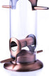 Cottage Garden 15 inch Copper Finish Weather Resistant 1 Lb. Outdoor Hanging Bird Seed Feeder...