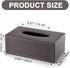 KINGFOM Rectangular PU Leather Tissue Box Cover - Facial Tissue Paper Napkin Holder for Bathroom, Home, Office, Car Automotive Decoration with Mag...