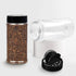 RoyalHouse 6 Pack 16 Oz Plastic Spice Jars with Black Cap, Clear and Safe Plastic Bottle Containers with Shaker Lids for Storing Spice, Herbs and ...