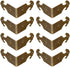 8Pcs Right Angle Brass Box Corner Protector Corner Braces Hardware Desk Edge Guards Wood Jewelry Box Photo Frame Accessories...