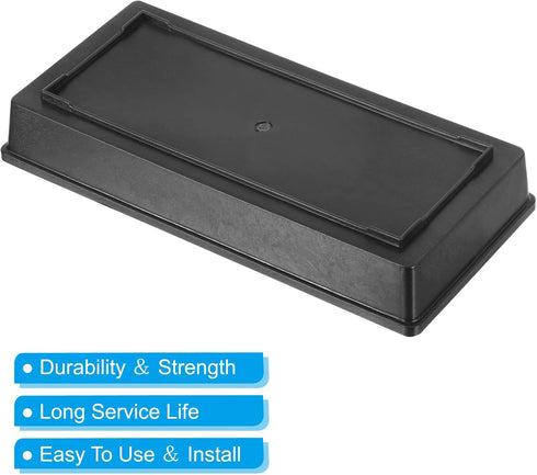 PATIKIL Plastic Design Bowl 3 Pcs 11" Flower Arrangement Base for Decorating Black...