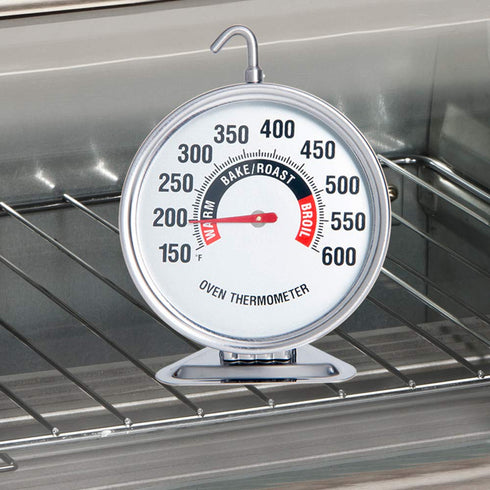 Oven Thermometer 150?-600? Large 3 Inch Dial Stainless Steel Oven Grill Thermometer for Gas & Electric Oven,Grill Cooking,Stand or Hang,Accurate O...