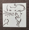 Cat Outline Reusable Stencils Custom Cut Drawing Stencil 6x6 inch...